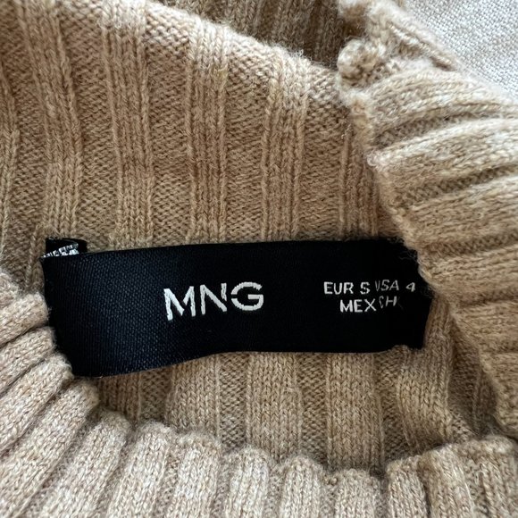 BNWOT: Mango mock high collar neck ribbed sweater dress - Picture 10 of 11
